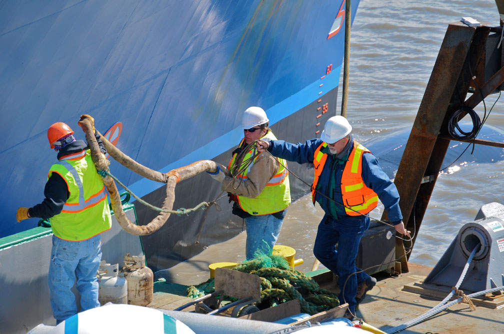 Crew members were on high alert and on guard