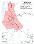 Evacuation area as of midnight