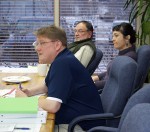 Rep. Bill Stoltze, Rep. Wes Keller, Rep. Shelley Hughes listen to priority project requests from the Borough.