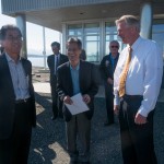 Maizuru Mayor and Port Director Marc VanDongen share a laugh