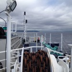 On board the Susitna during sea trials