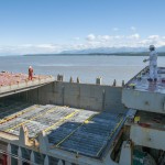 In 2014, sixteen miles of cement-coated pipe were off-loaded from a Panamanian vessel at Port MacKenzie. The pipe was successfully built into an underwater pipeline from a new platform in Cook Inlet to shore by Furie.